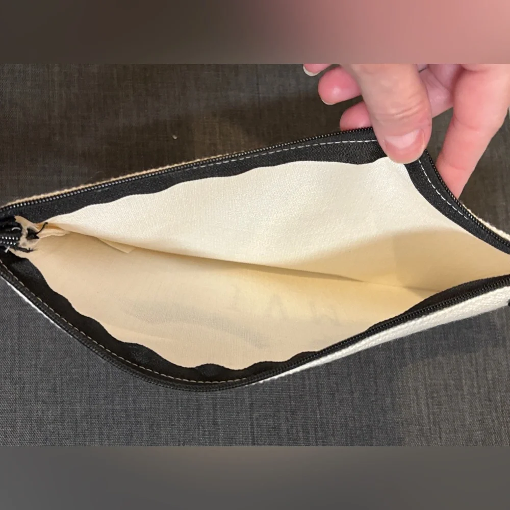 JVM Initial Eyelash Makeup Bag Pouch Clutch
